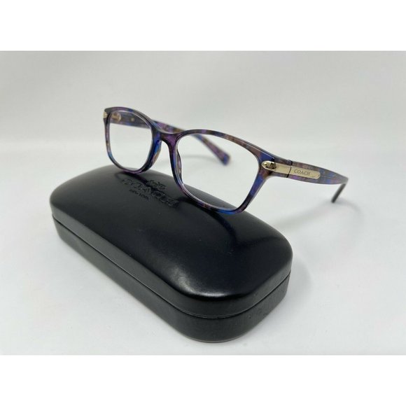 Coach Eyeglasses HC 6065 5288 Frames 51 [] 17 135 Confetti Purple - Picture 1 of 11